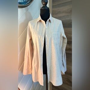 Old Navy Speckled Beige Tunic Shirt